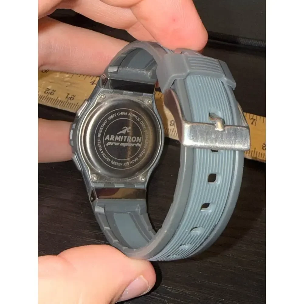 ARMITRON Pro Sport Gray and Orange Digital Watch #45/7054 Unisex (FC107-1Q4548